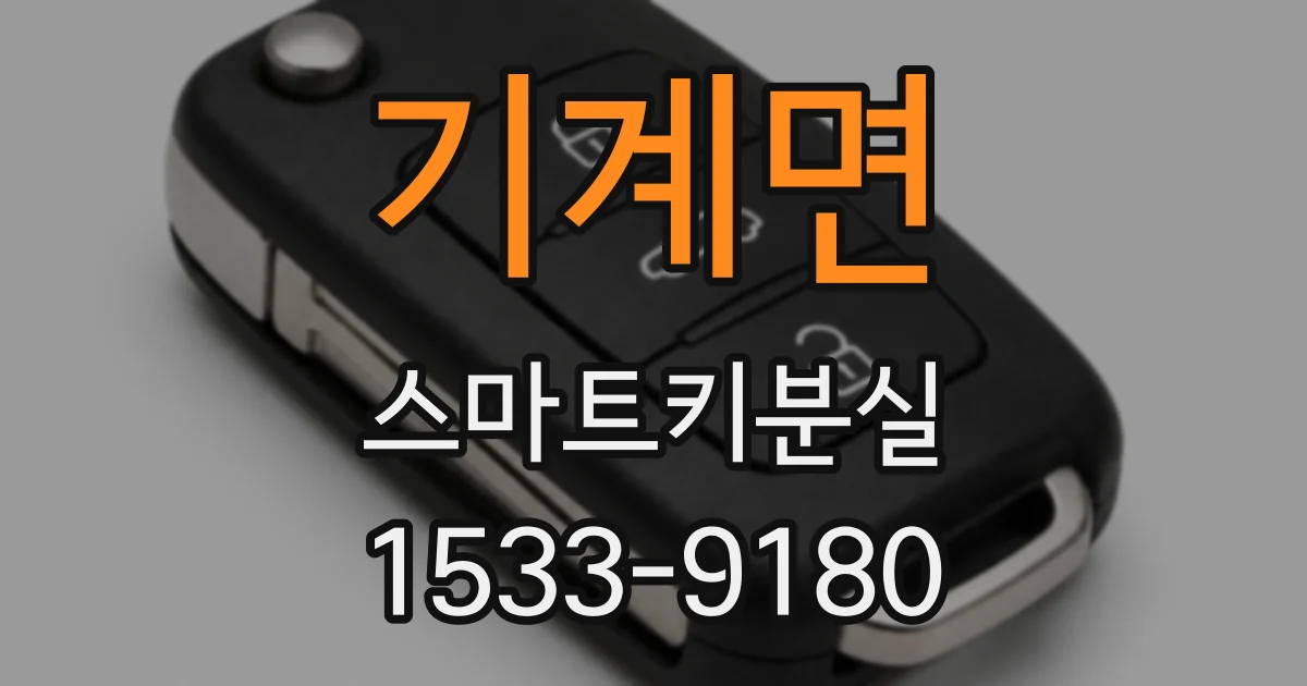 기계면 스마트키분실