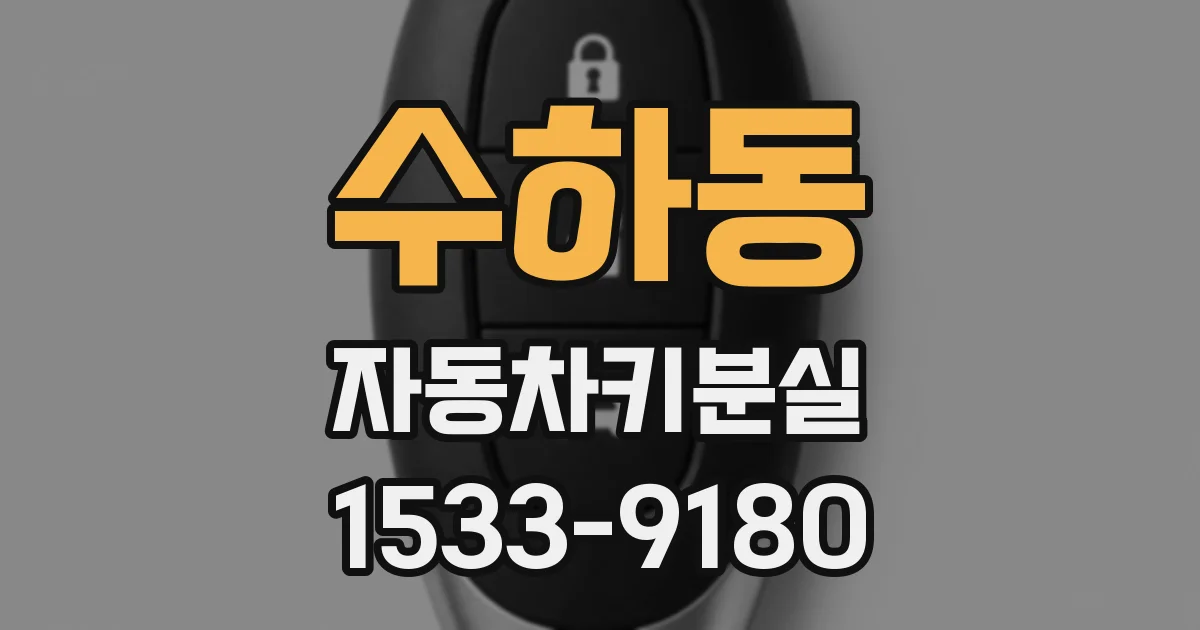 수하동 자동차키분실