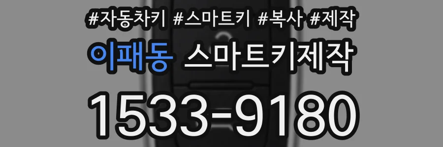 이패동 스마트키제작