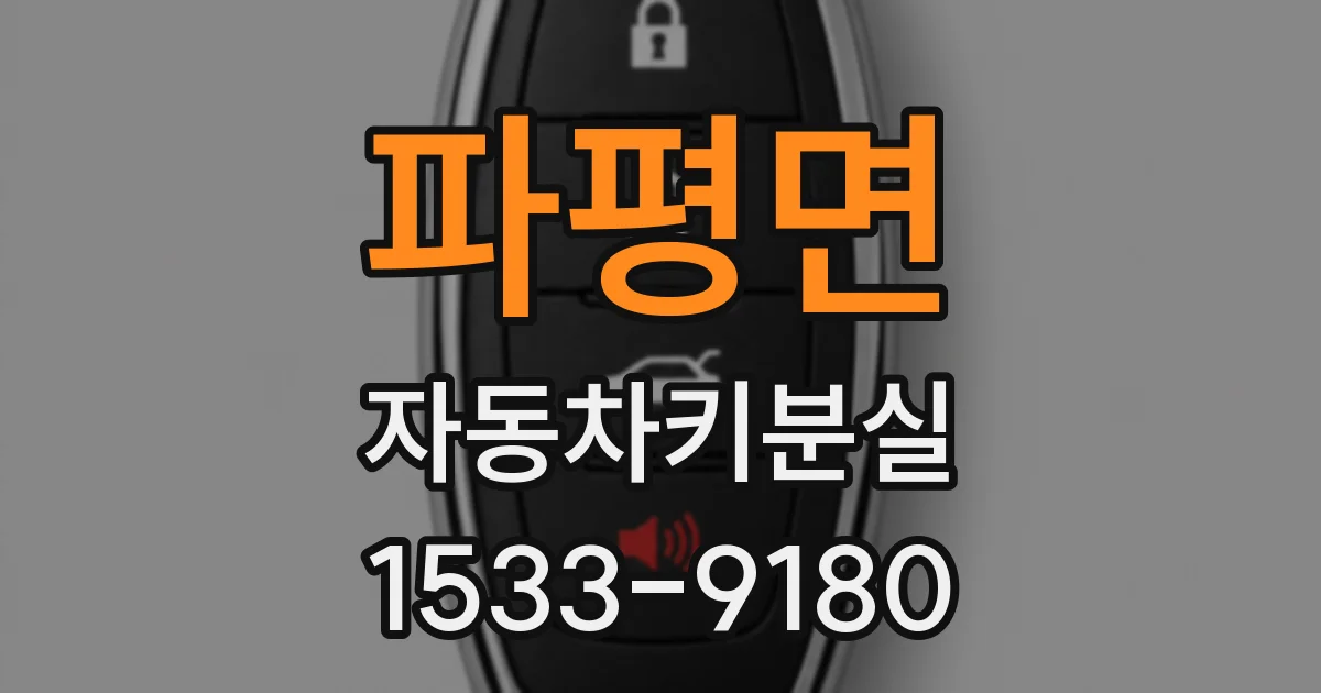 파평면 자동차키분실