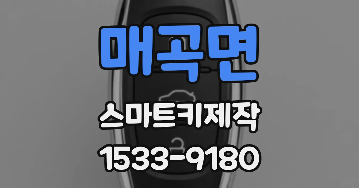 매곡면 스마트키제작
