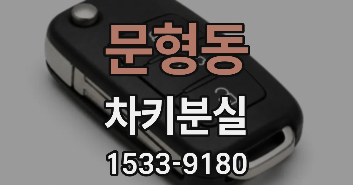 문형동 차키분실