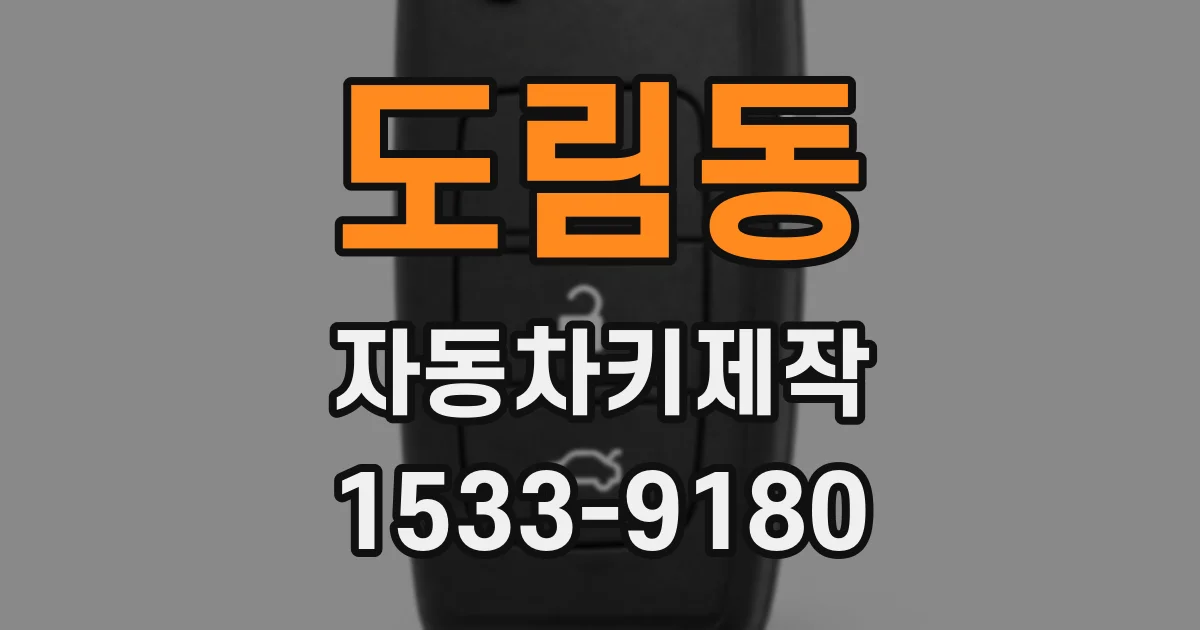 도림동 자동차키제작