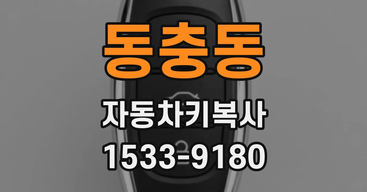 동충동 자동차키복사
