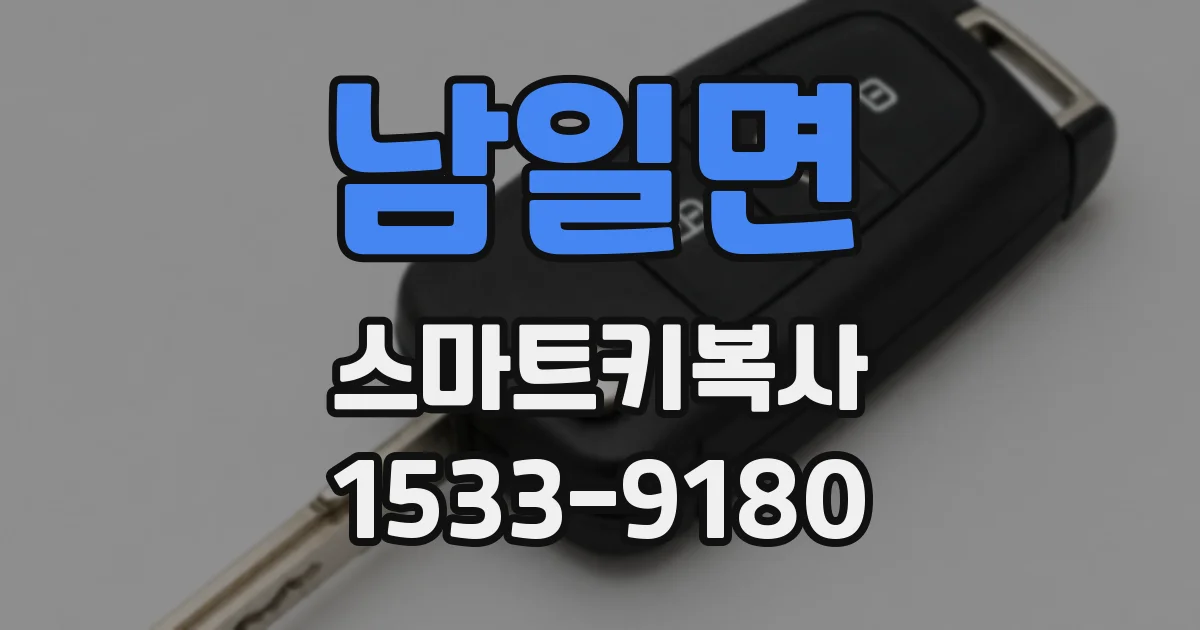 남일면 스마트키복사