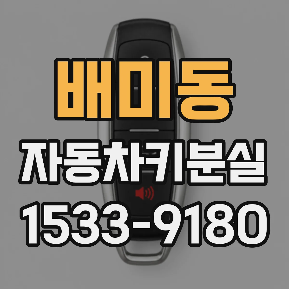 배미동 자동차키분실