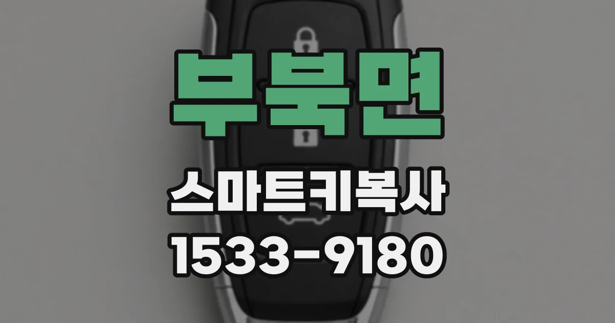 부북면 스마트키복사