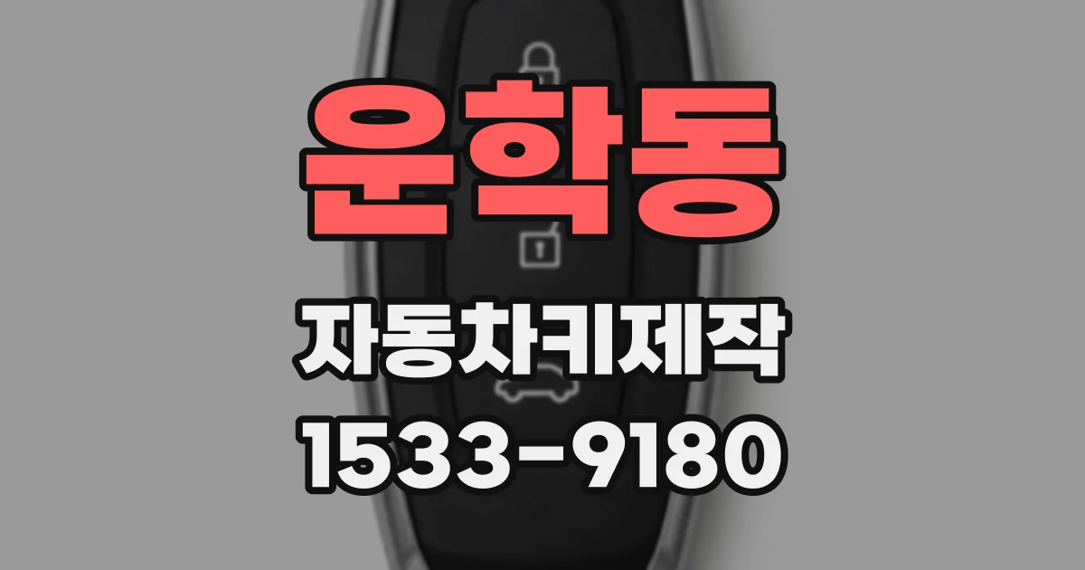 운학동 자동차키제작
