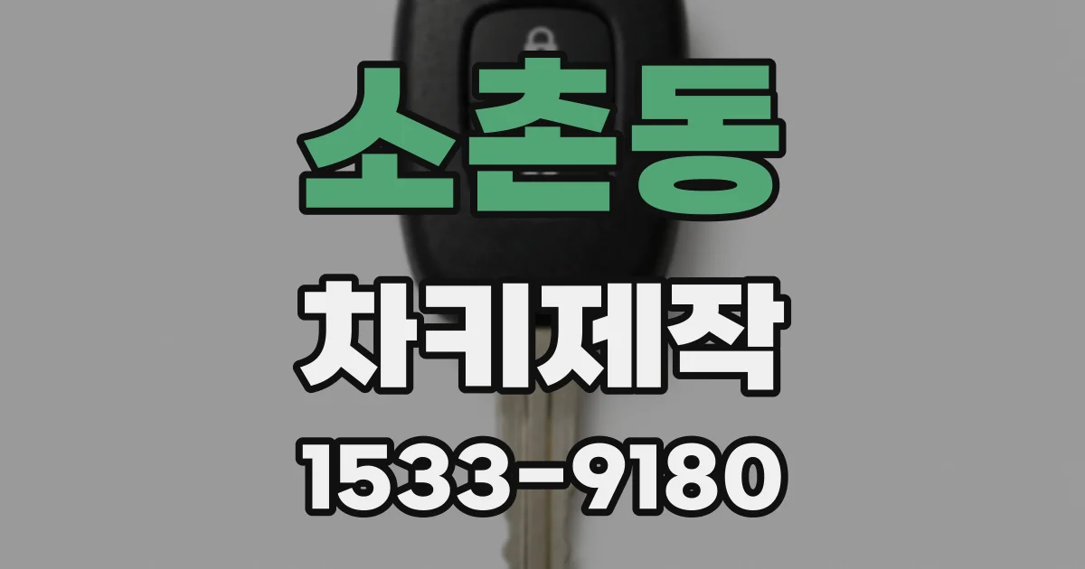 소촌동 차키제작