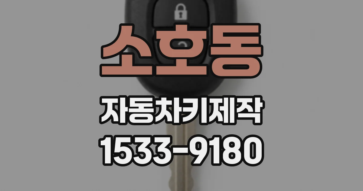 소호동 자동차키제작