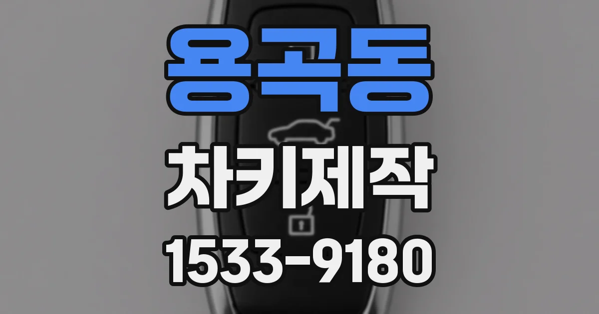 용곡동 차키제작