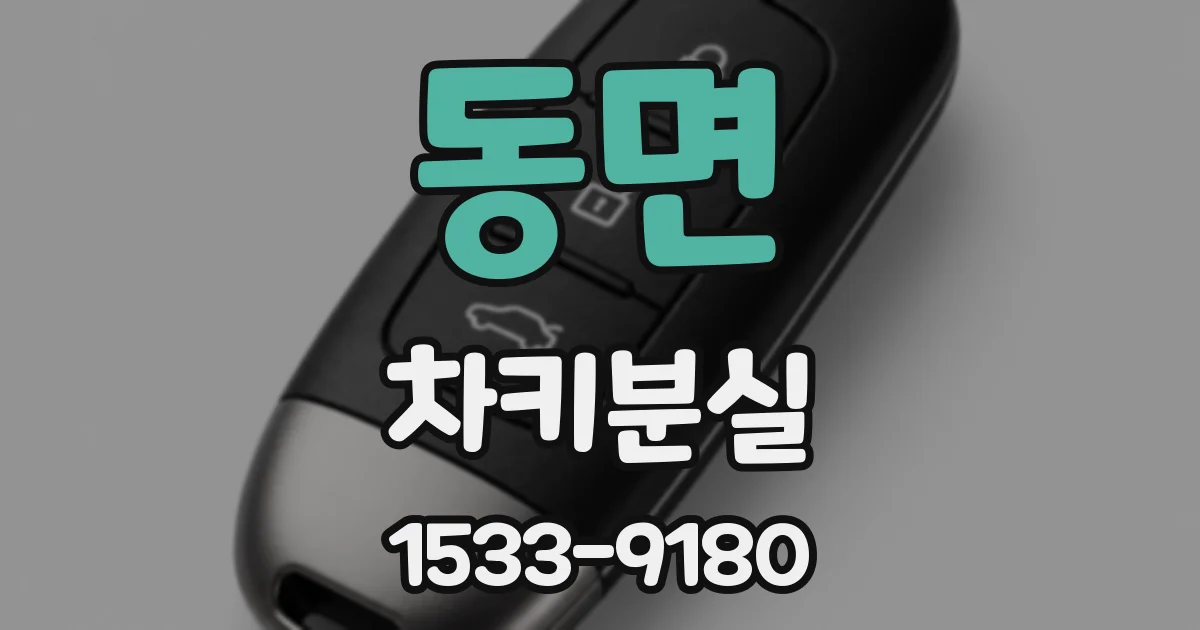 동면 차키분실