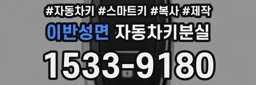 이반성면 자동차키분실