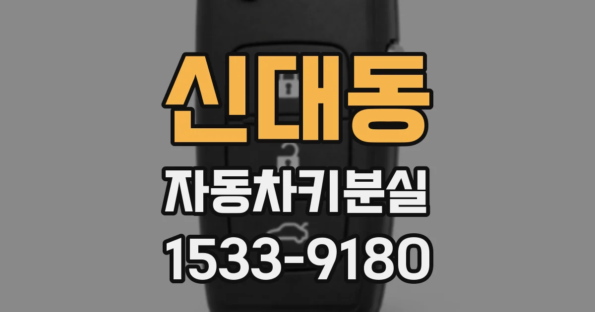 신대동 자동차키분실