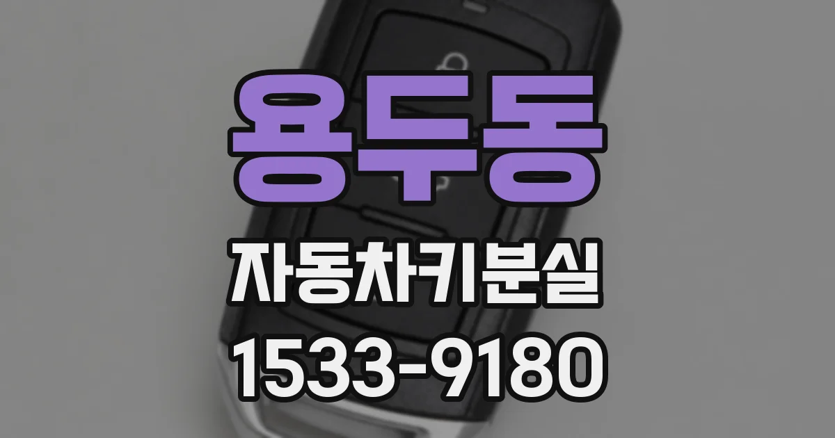 용두동 자동차키분실