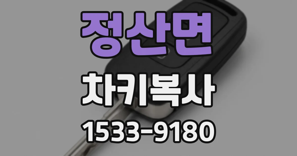 정산면 차키복사