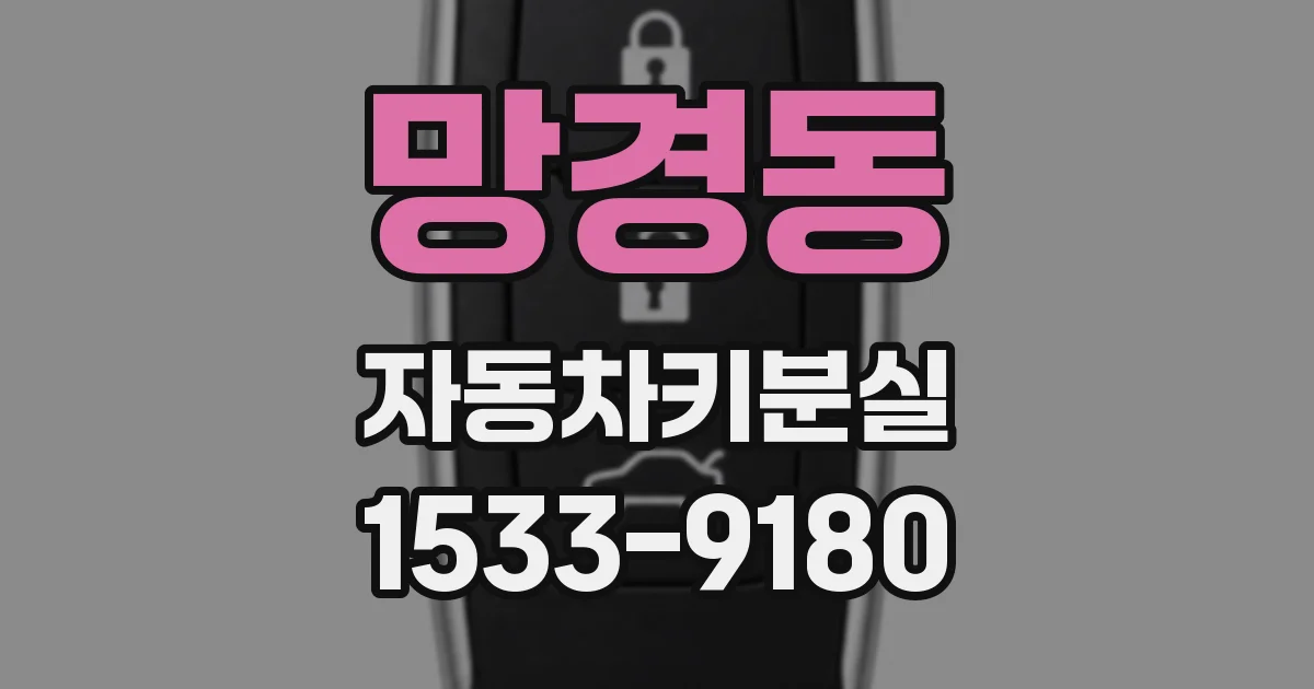 망경동 자동차키분실