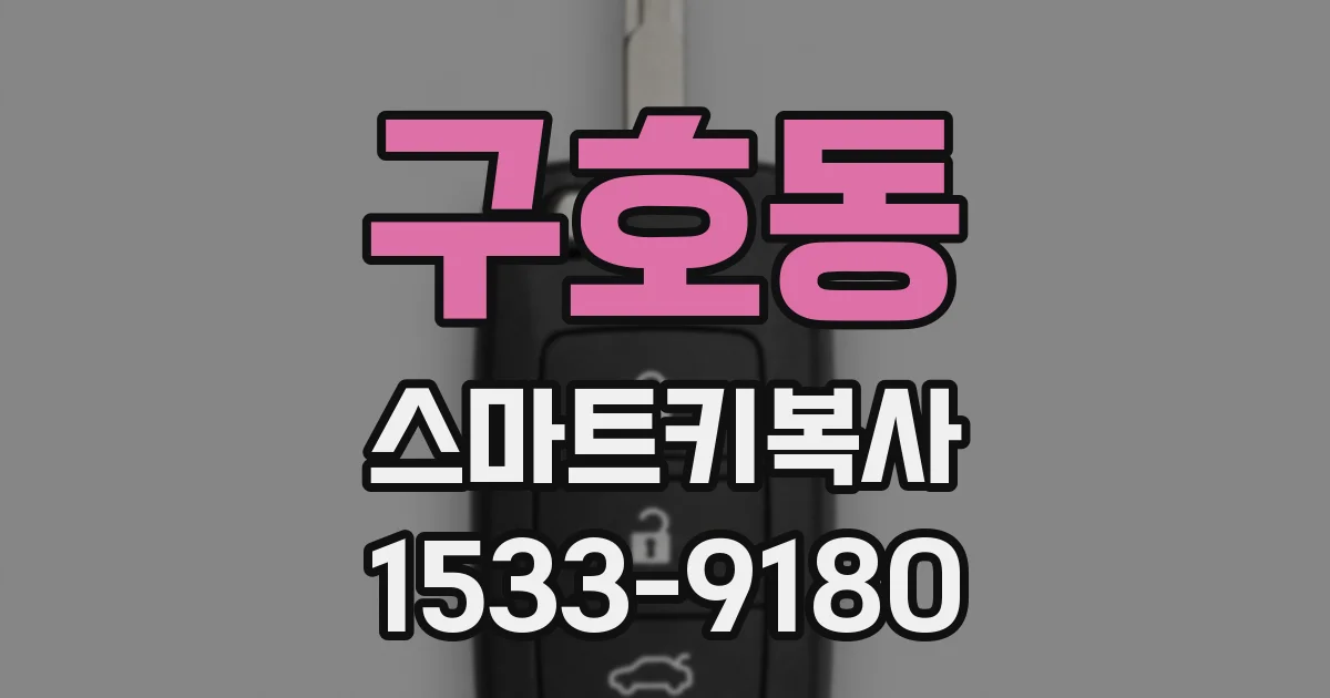 구호동 스마트키복사