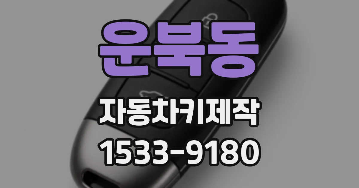 운북동 자동차키제작