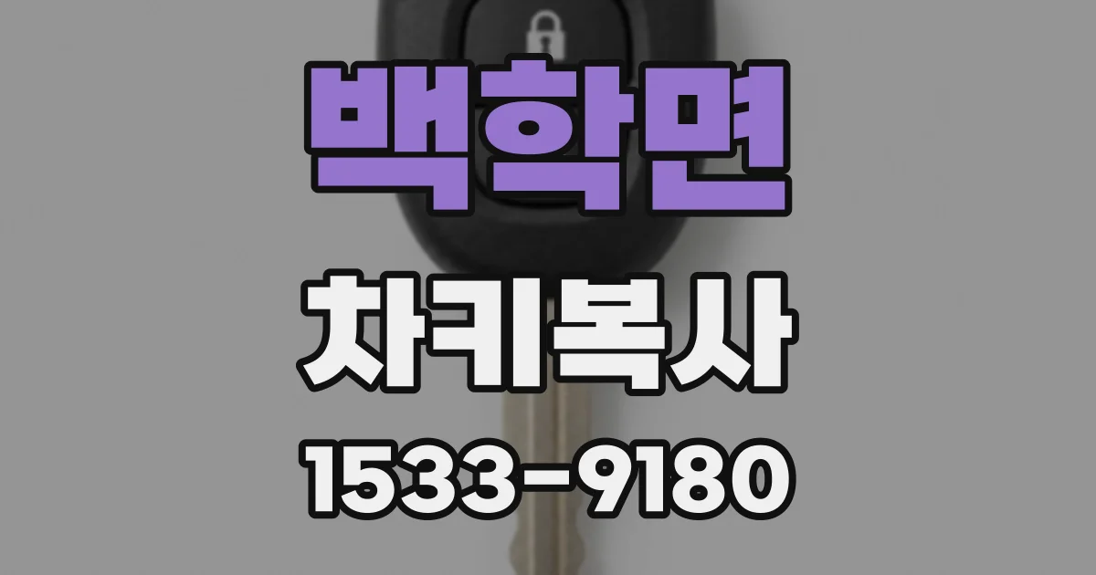 백학면 차키복사
