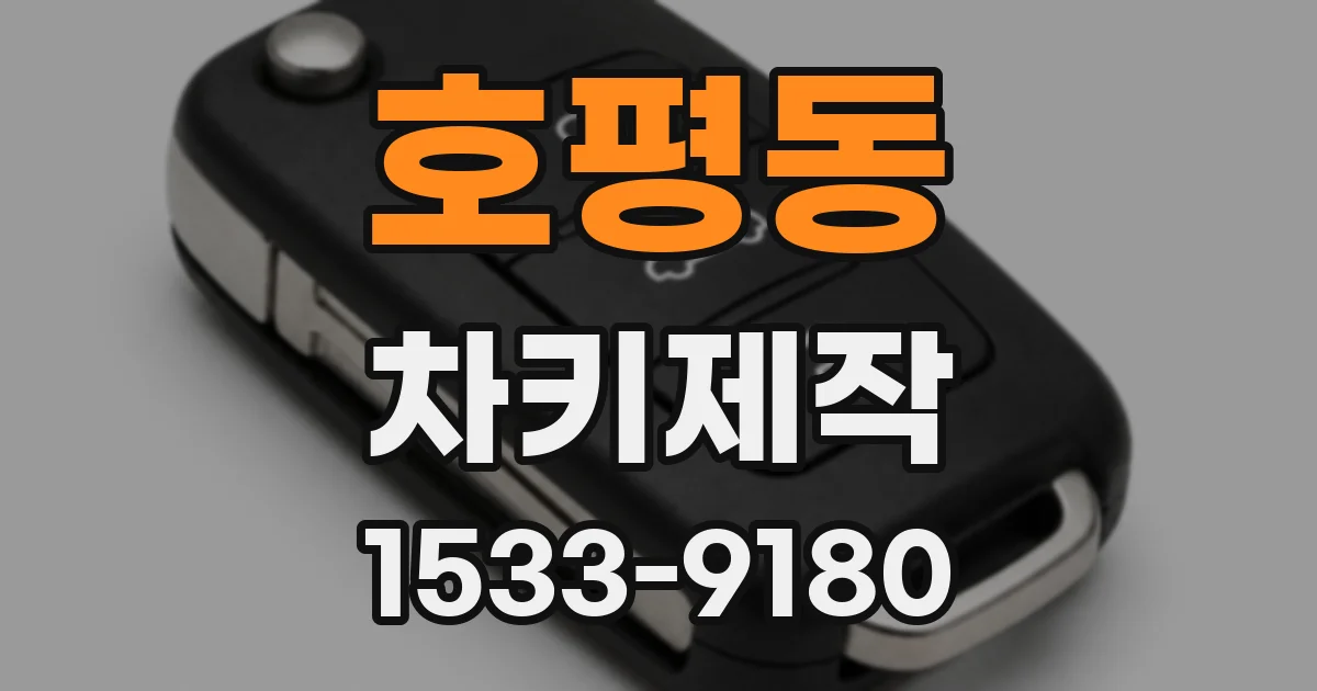 호평동 차키제작