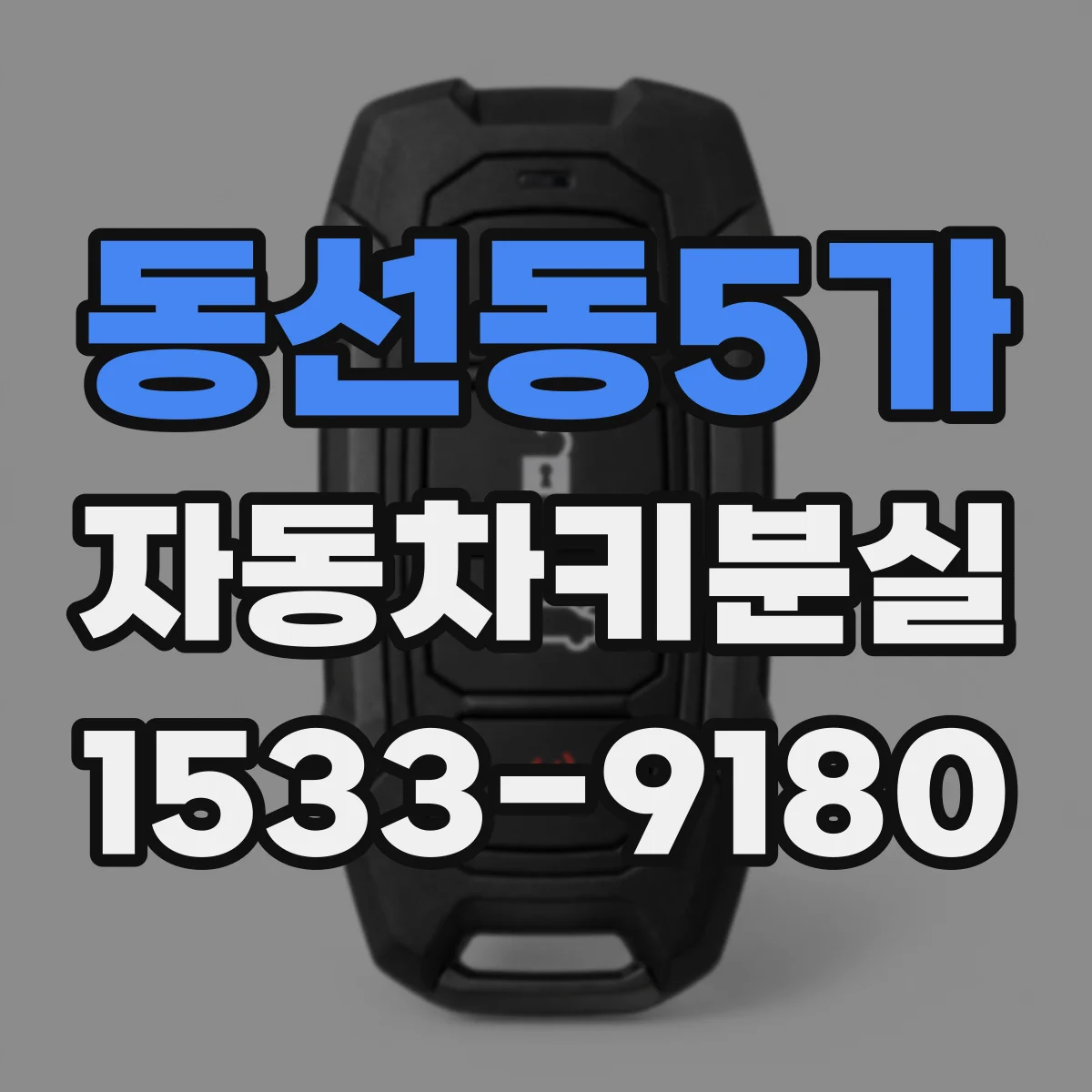 동선동5가 자동차키분실