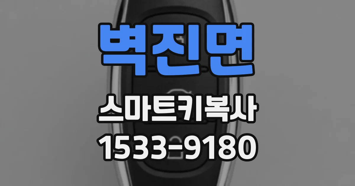 벽진면 스마트키복사