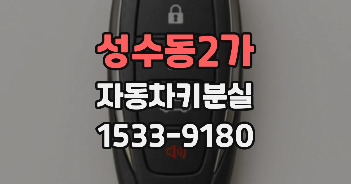 성수동2가 자동차키분실