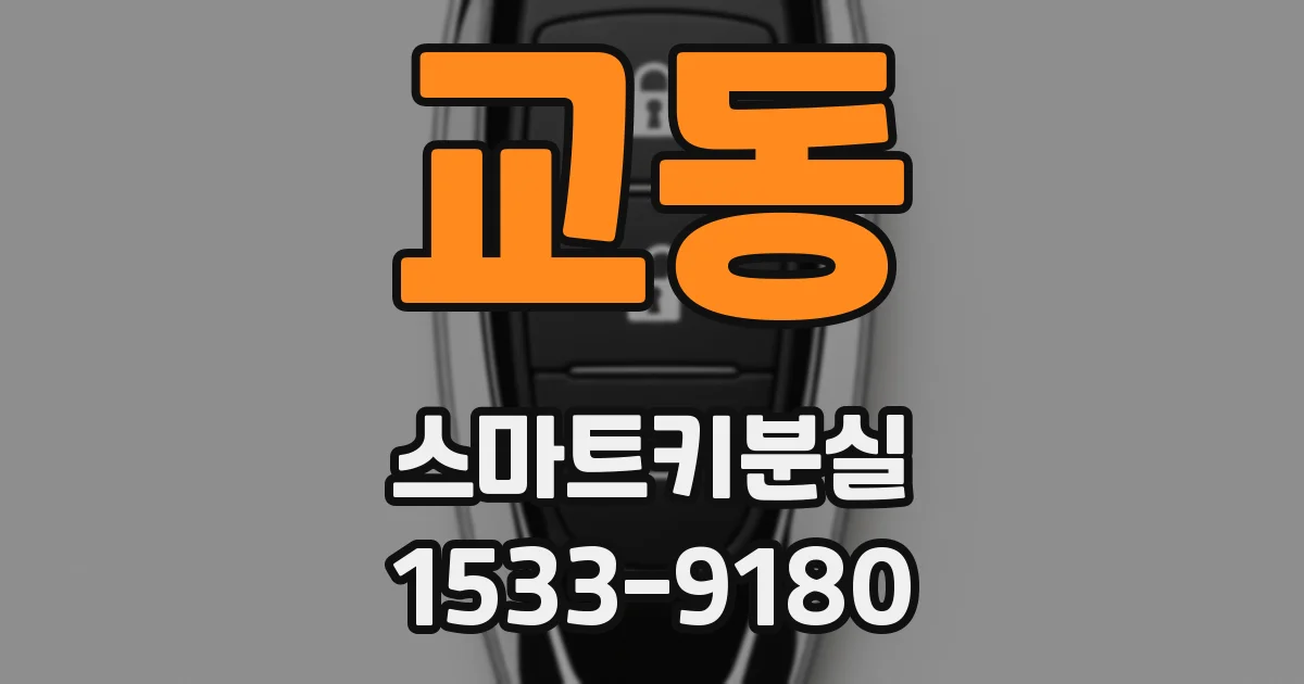 교동 스마트키분실