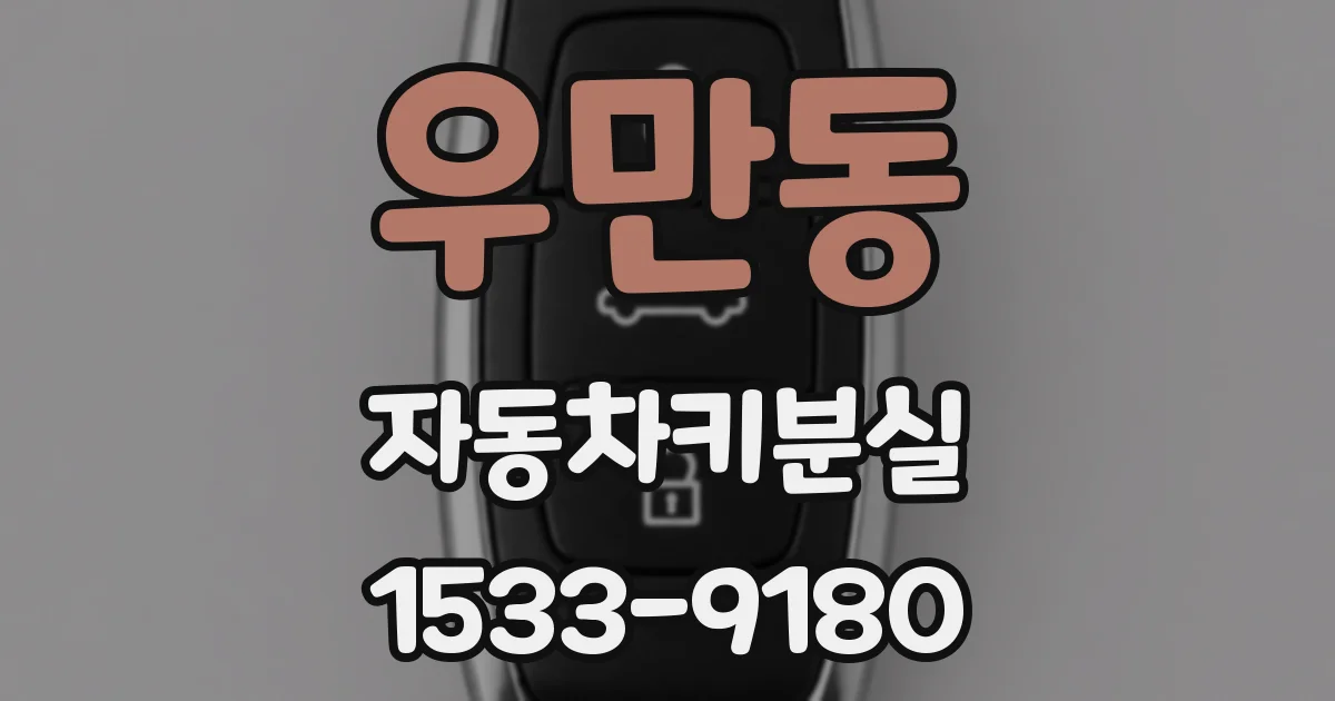 우만동 자동차키분실