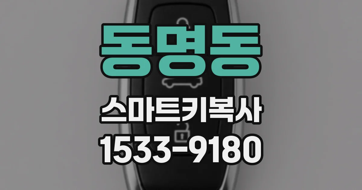 동명동 스마트키복사