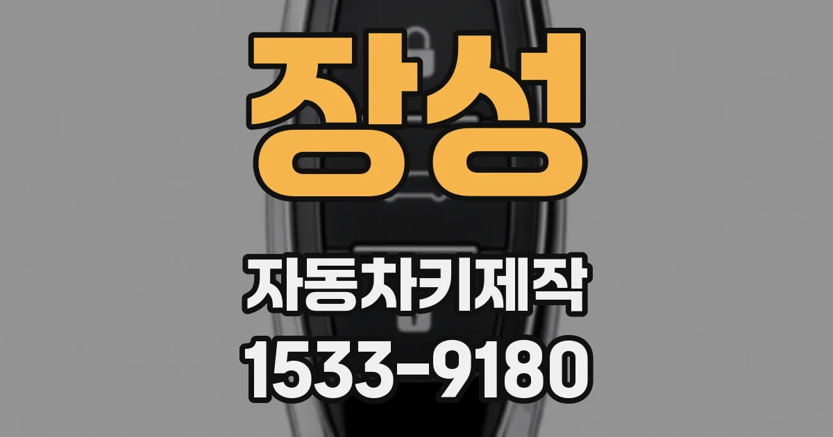 장성 자동차키제작