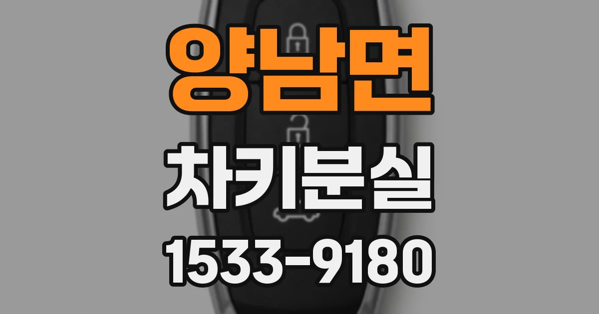 양남면 차키분실