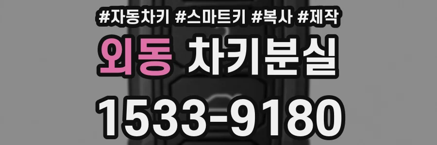 외동 차키분실