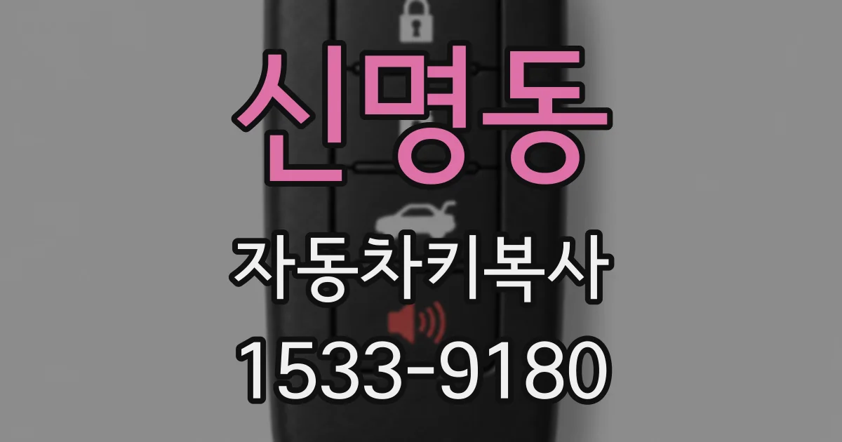 신명동 자동차키복사
