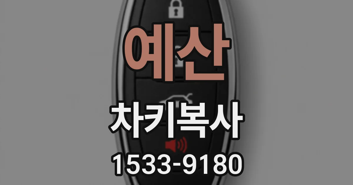 예산 차키복사
