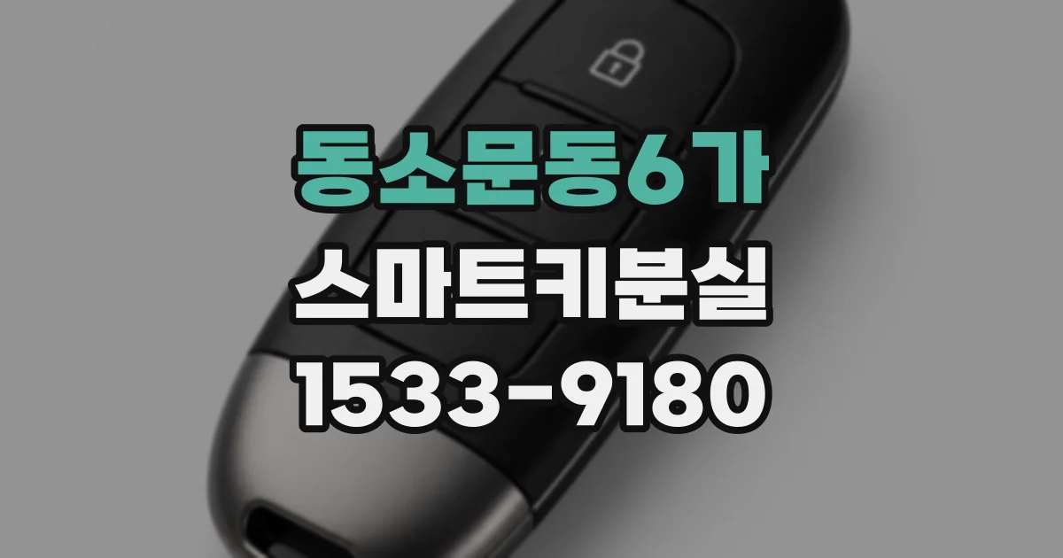 동소문동6가 스마트키분실