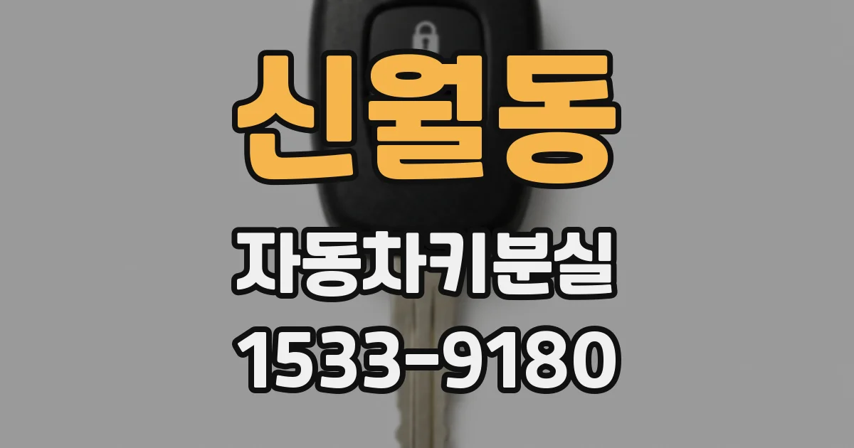 신월동 자동차키분실