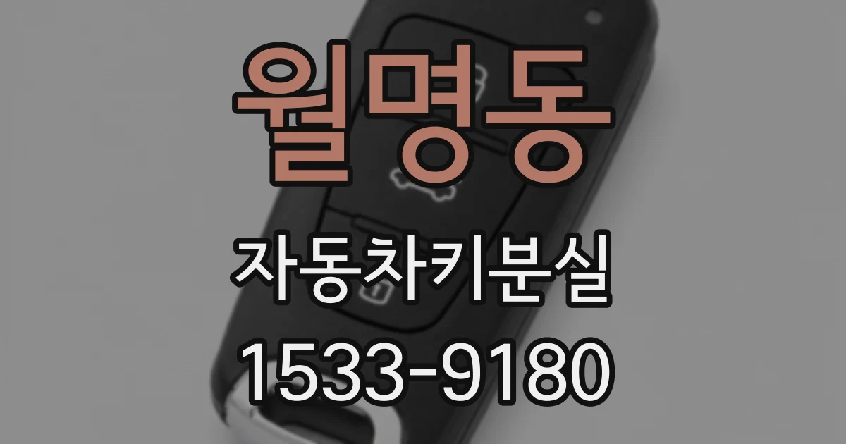 월명동 자동차키분실