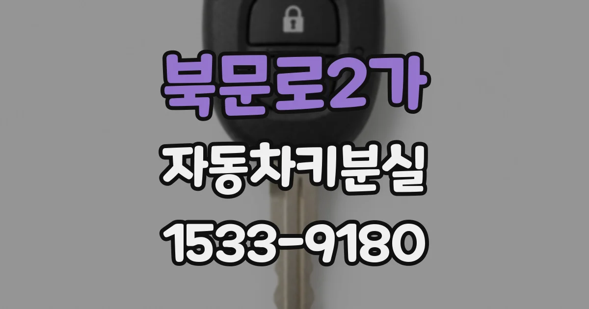북문로2가 자동차키분실