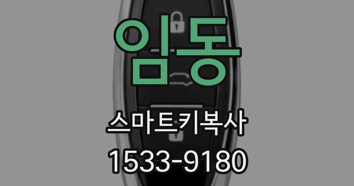 임동 스마트키복사