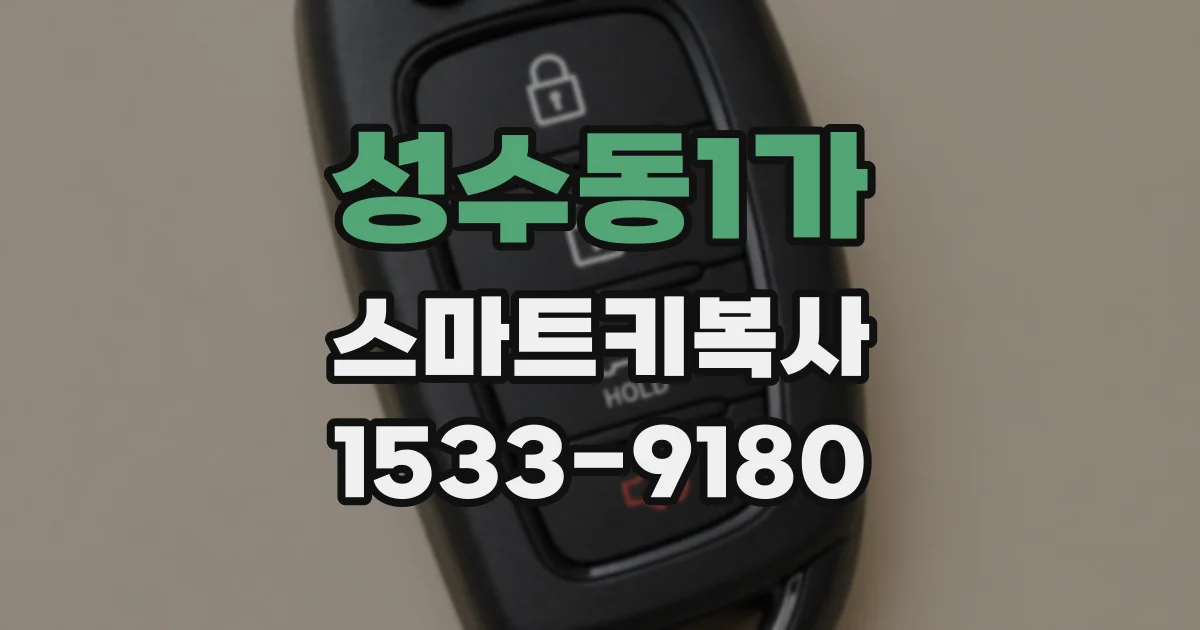 성수동1가 스마트키복사