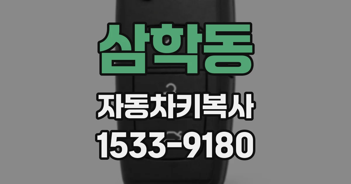 삼학동 자동차키복사