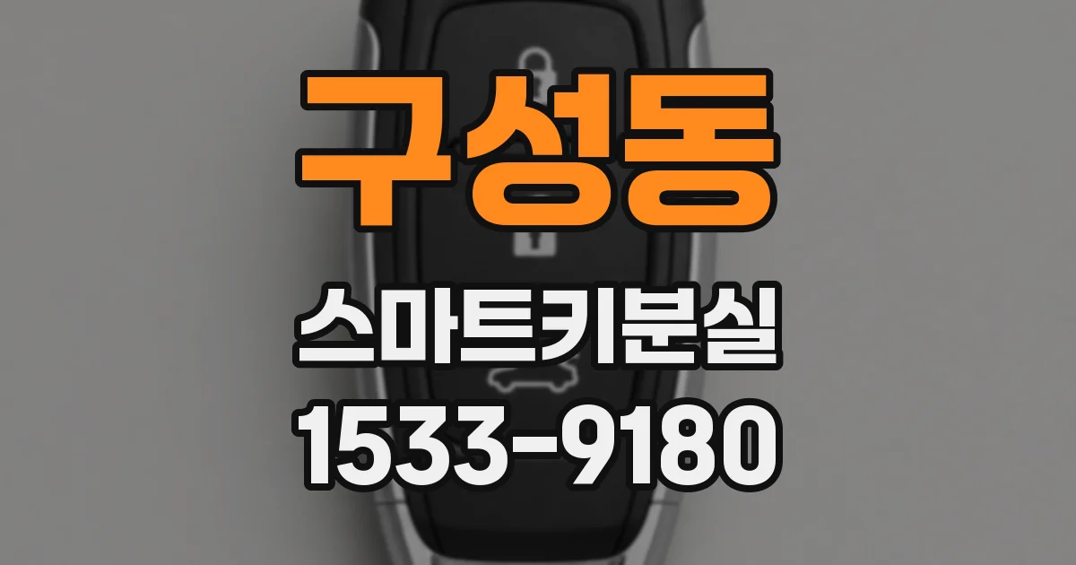 구성동 스마트키분실