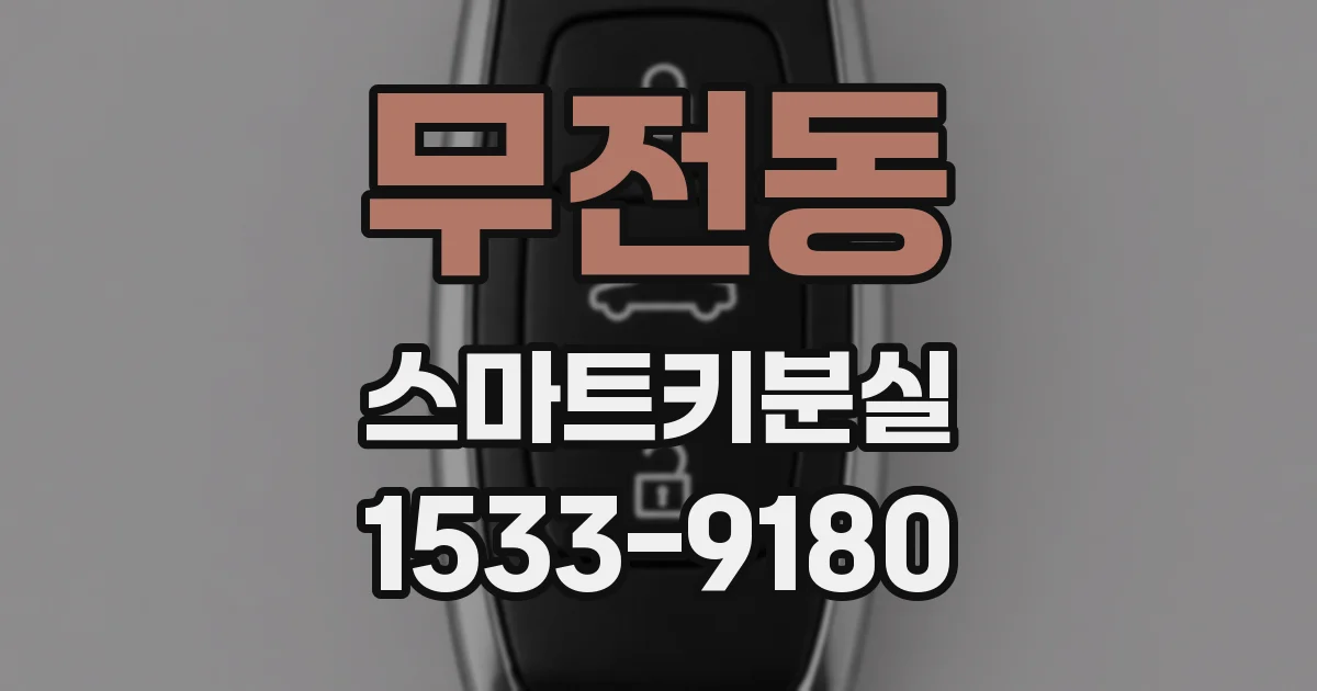 무전동 스마트키분실