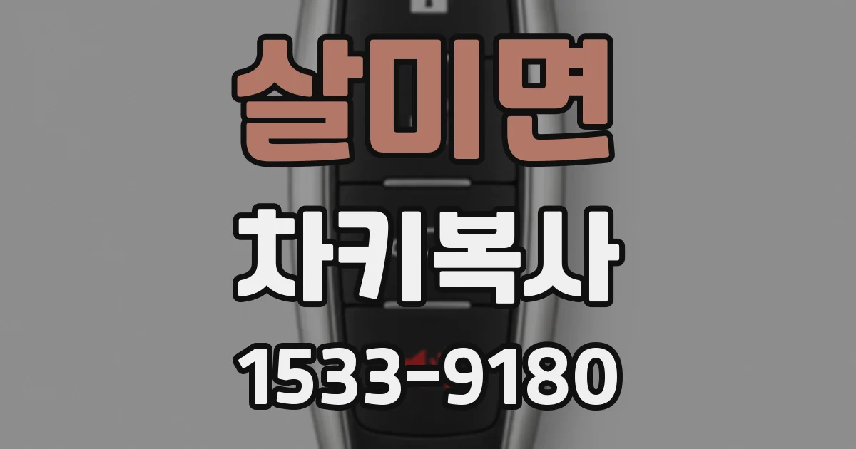 살미면 차키복사