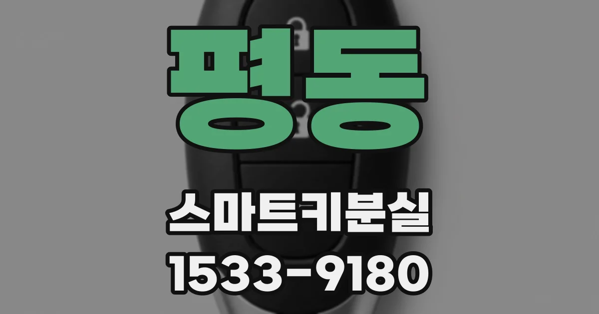 평동 스마트키분실