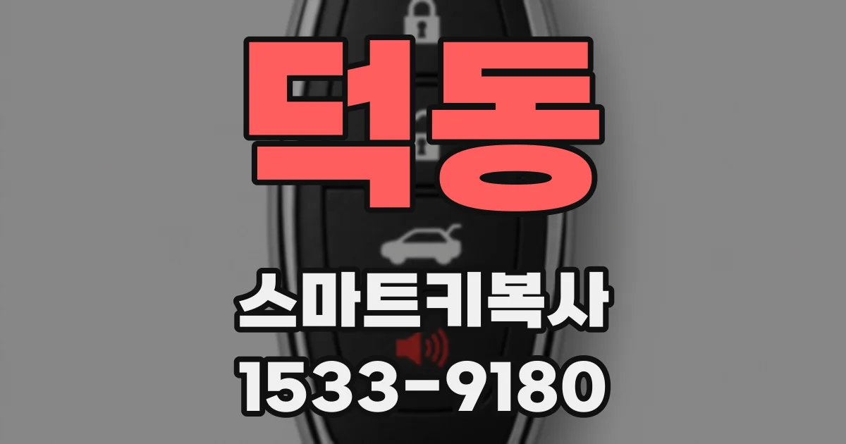 덕동 스마트키복사