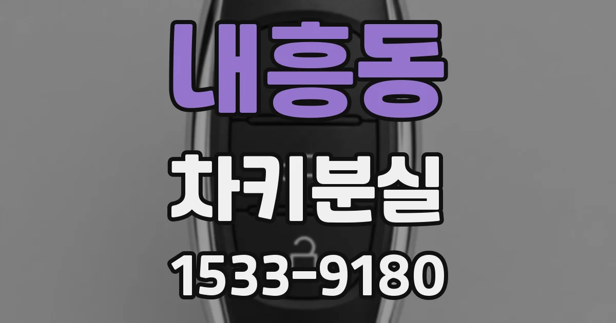 내흥동 차키분실