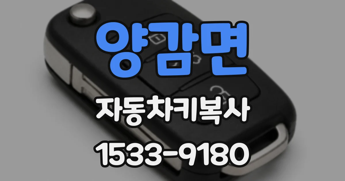 양감면 자동차키복사